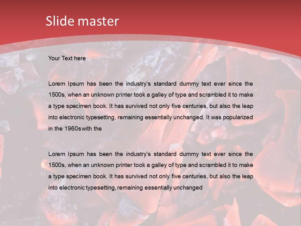 Fire Glowing Campfire PowerPoint Template