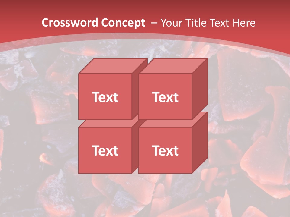 Fire Glowing Campfire PowerPoint Template