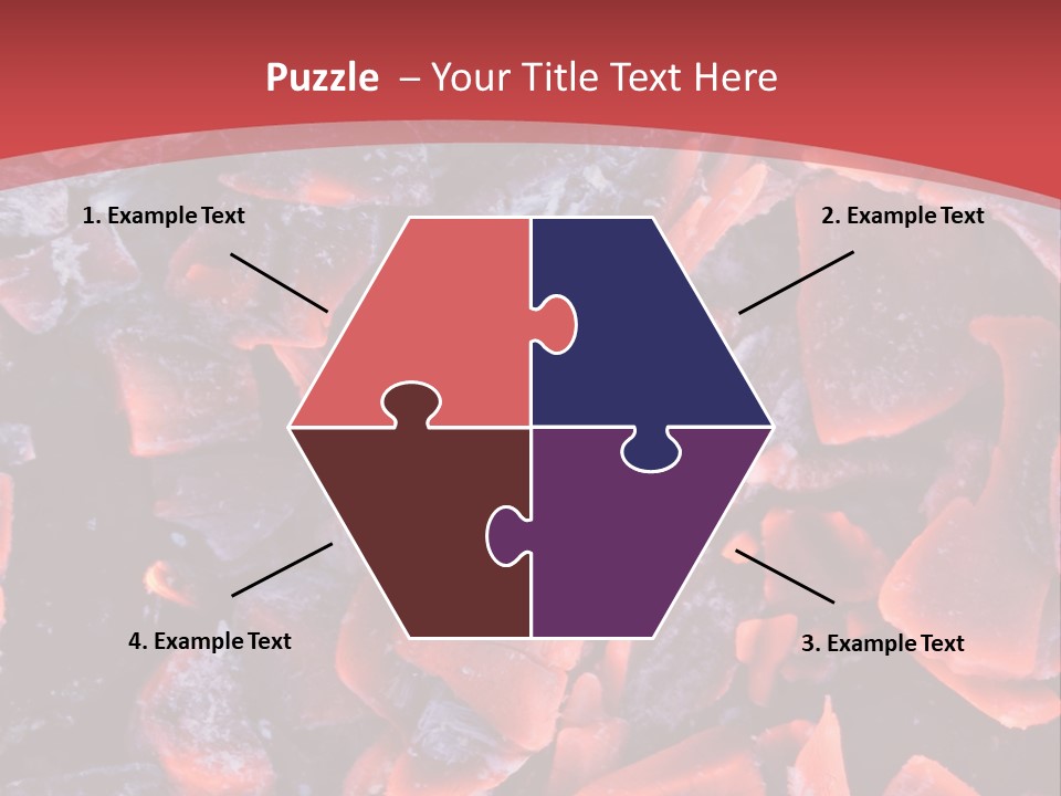 Fire Glowing Campfire PowerPoint Template