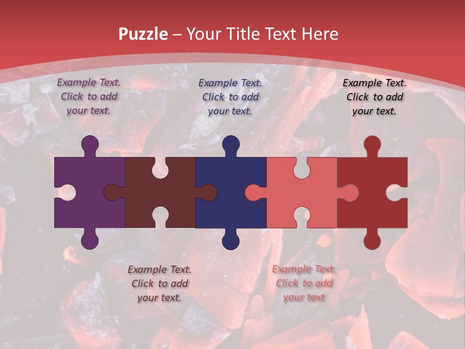 Fire Glowing Campfire PowerPoint Template