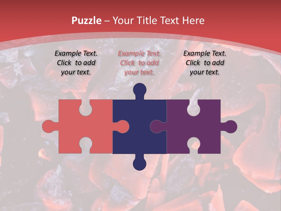 Fire Glowing Campfire PowerPoint Template