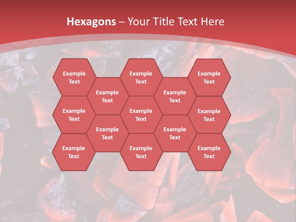 Fire Glowing Campfire PowerPoint Template