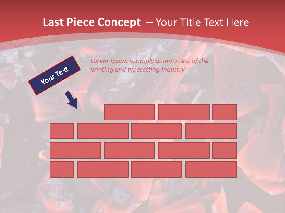 Fire Glowing Campfire PowerPoint Template