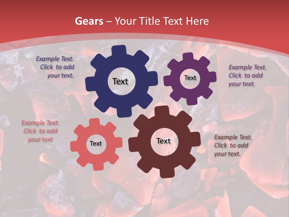 Fire Glowing Campfire PowerPoint Template