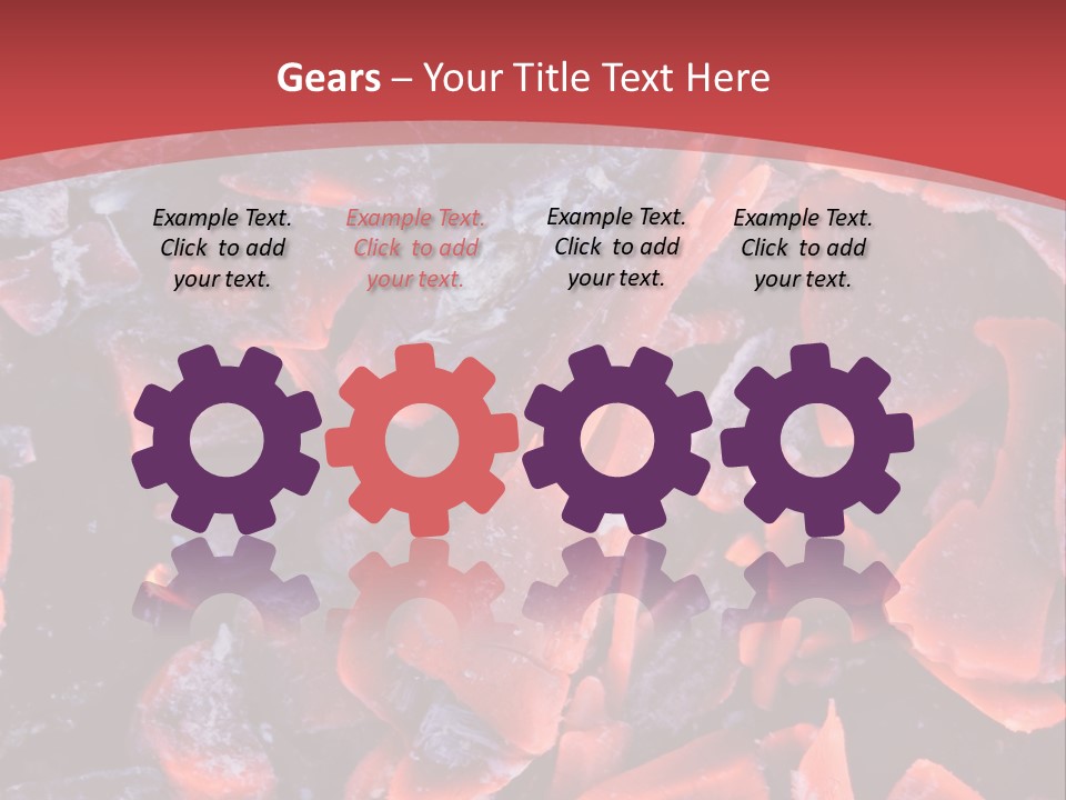 Fire Glowing Campfire PowerPoint Template