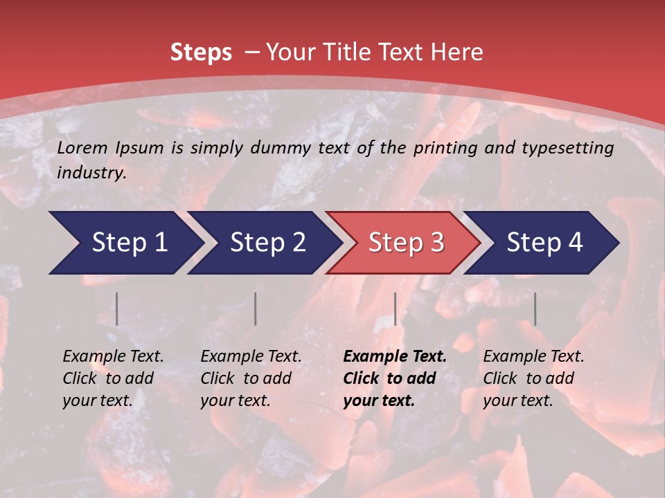 Fire Glowing Campfire PowerPoint Template