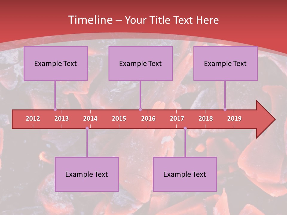Fire Glowing Campfire PowerPoint Template