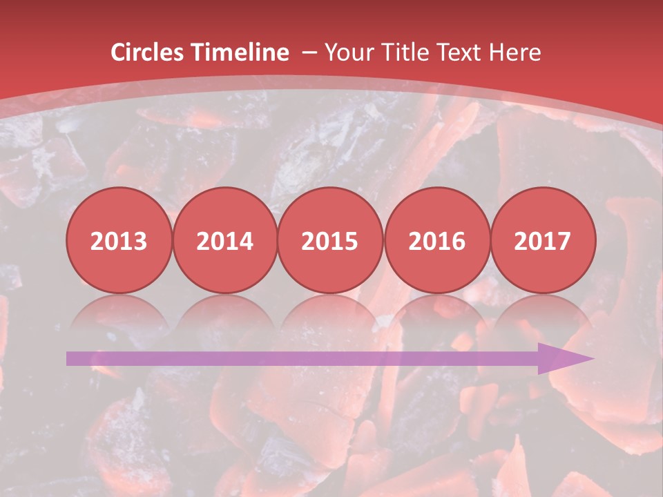 Fire Glowing Campfire PowerPoint Template