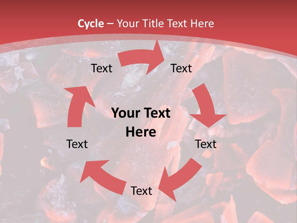 Fire Glowing Campfire PowerPoint Template