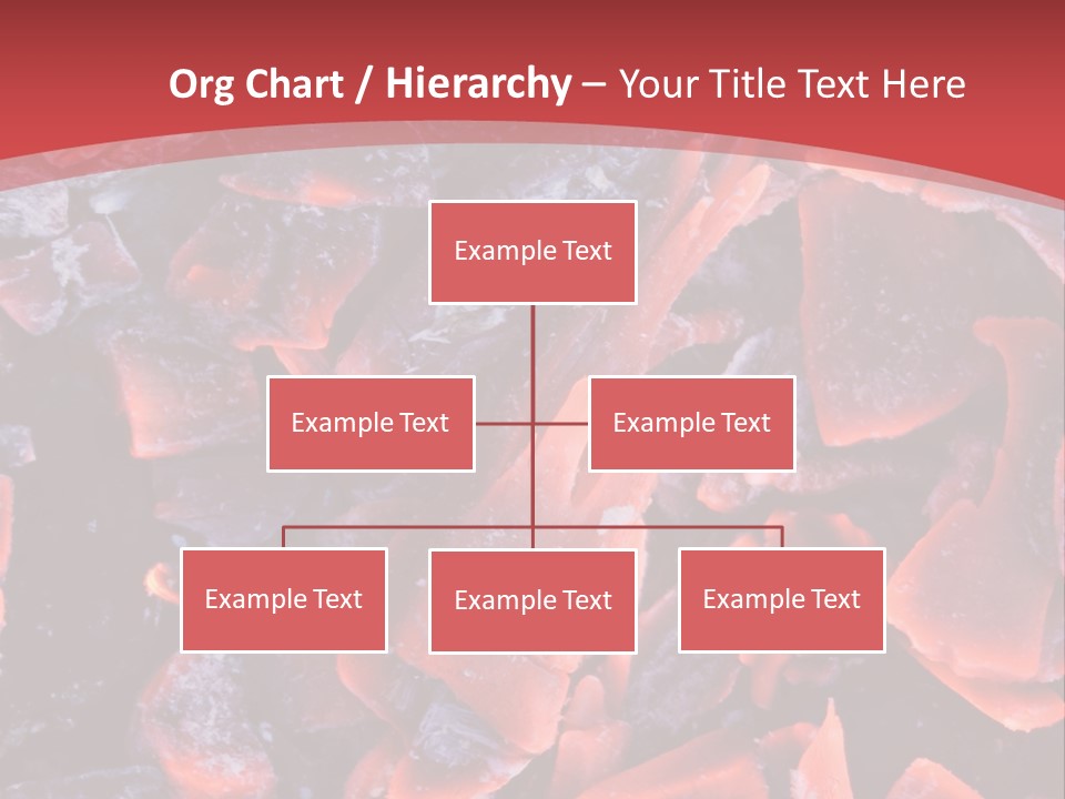 Fire Glowing Campfire PowerPoint Template