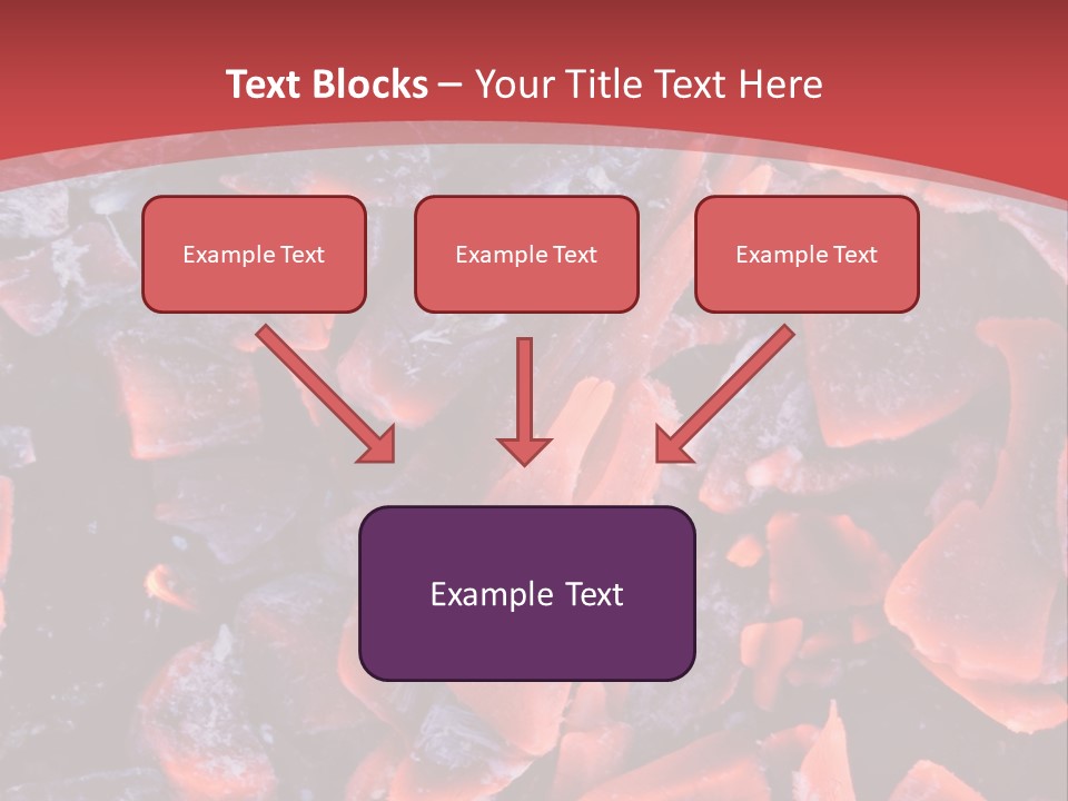 Fire Glowing Campfire PowerPoint Template