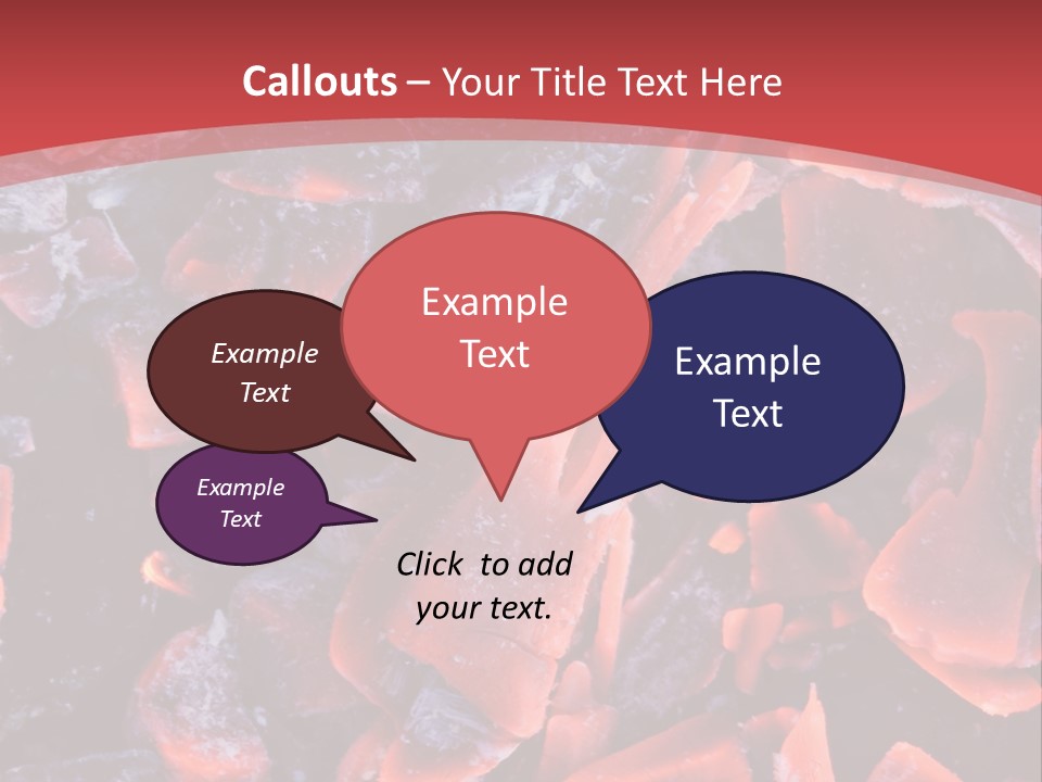 Fire Glowing Campfire PowerPoint Template