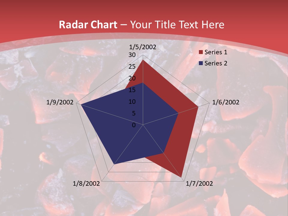 Fire Glowing Campfire PowerPoint Template