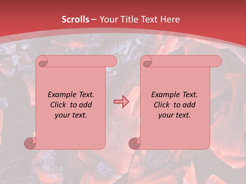 Fire Glowing Campfire PowerPoint Template