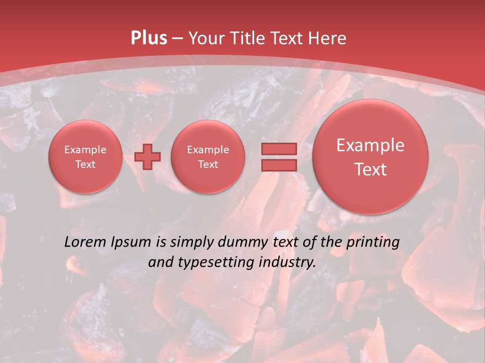Fire Glowing Campfire PowerPoint Template