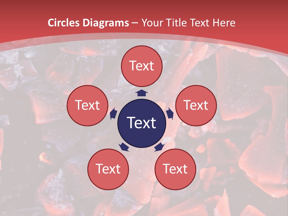 Fire Glowing Campfire PowerPoint Template