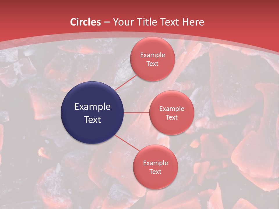 Fire Glowing Campfire PowerPoint Template