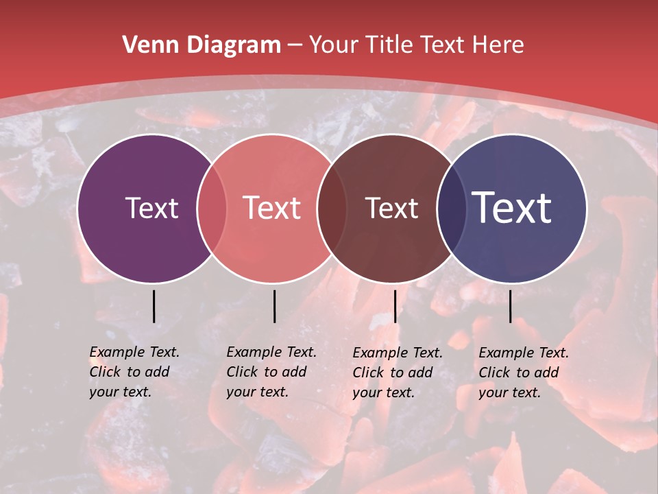 Fire Glowing Campfire PowerPoint Template
