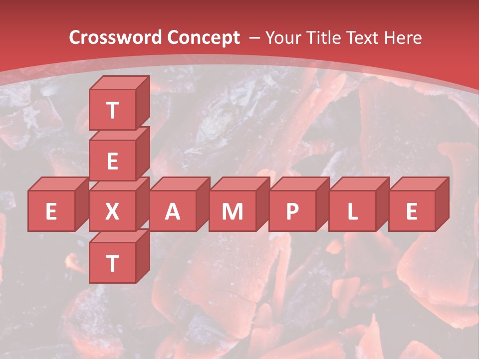 Fire Glowing Campfire PowerPoint Template