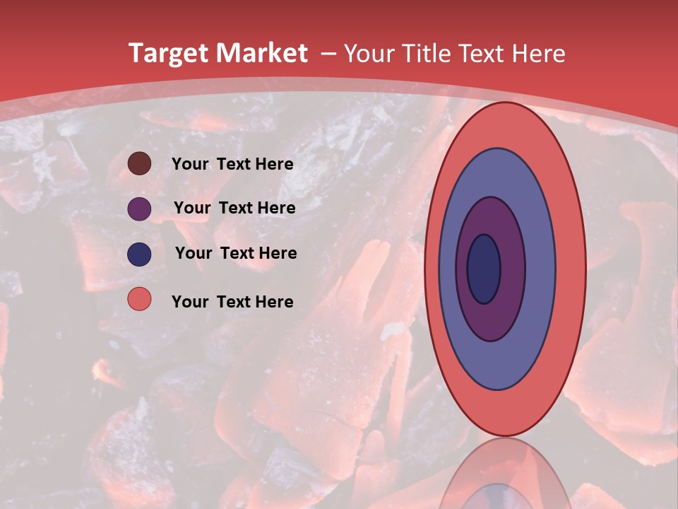 Fire Glowing Campfire PowerPoint Template