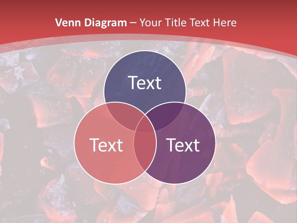 Fire Glowing Campfire PowerPoint Template