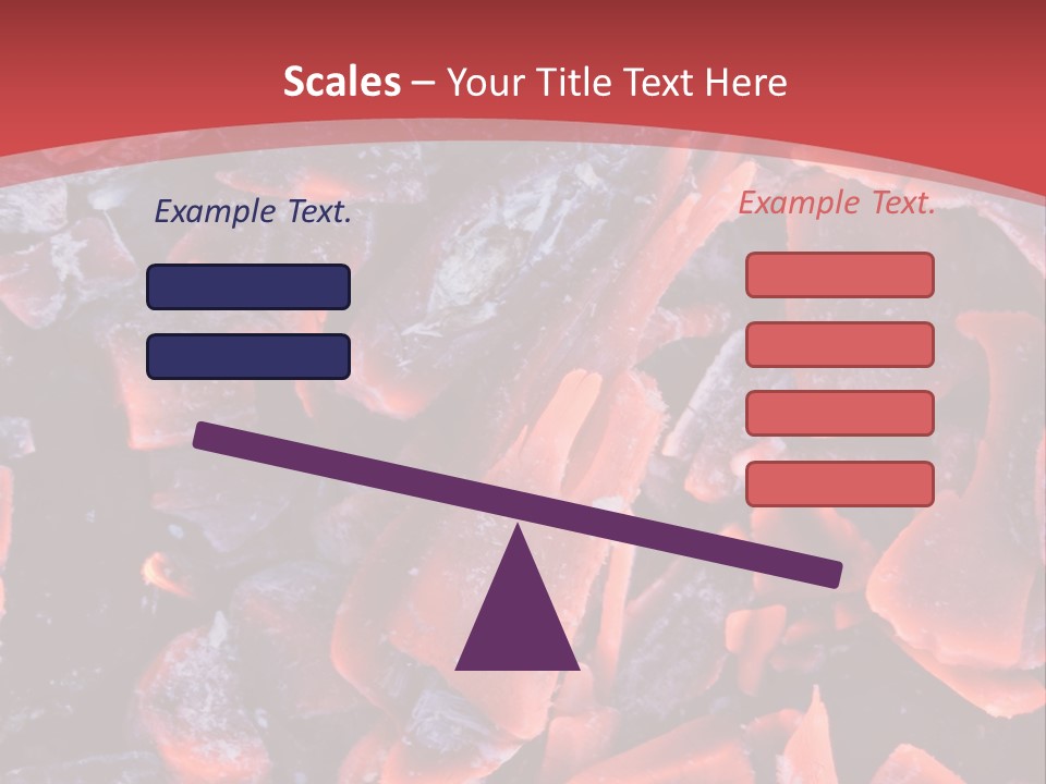 Fire Glowing Campfire PowerPoint Template