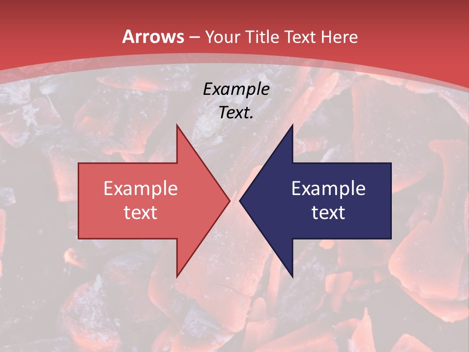 Fire Glowing Campfire PowerPoint Template