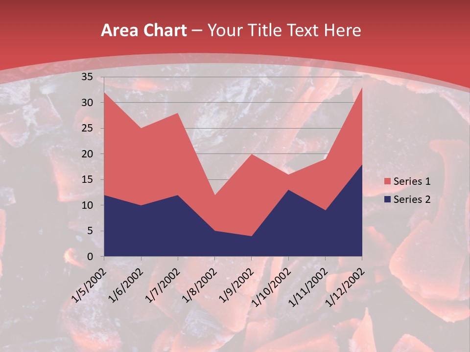 Fire Glowing Campfire PowerPoint Template