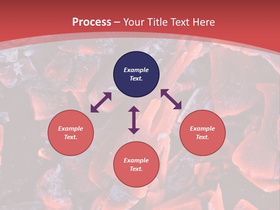 Fire Glowing Campfire PowerPoint Template