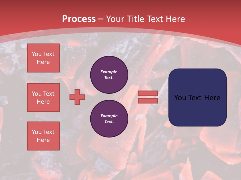 Fire Glowing Campfire PowerPoint Template