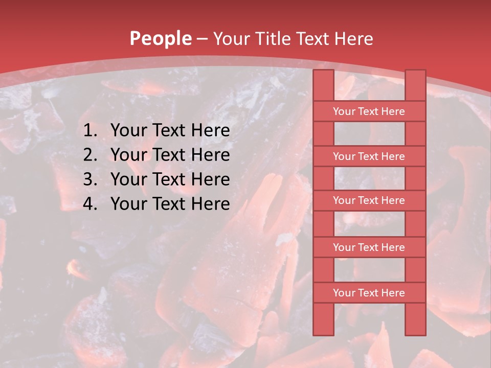 Fire Glowing Campfire PowerPoint Template