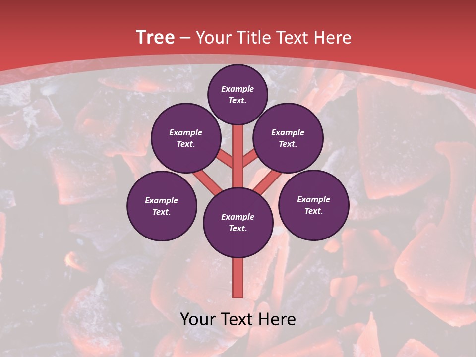 Fire Glowing Campfire PowerPoint Template