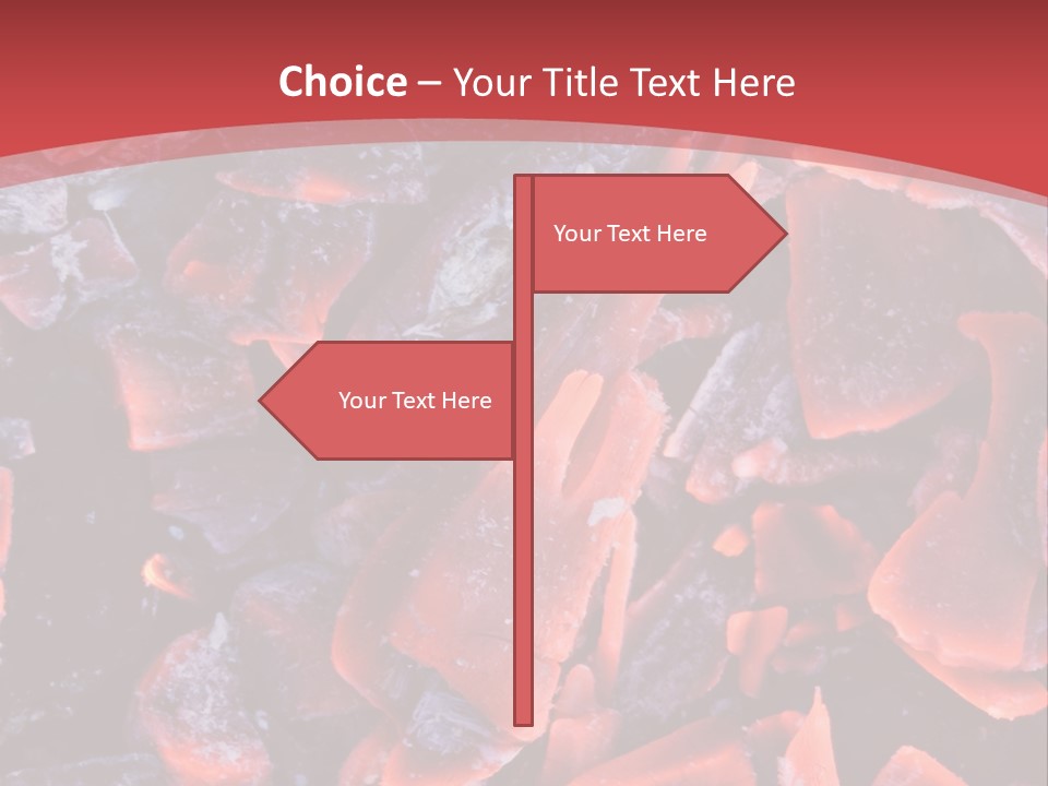 Fire Glowing Campfire PowerPoint Template