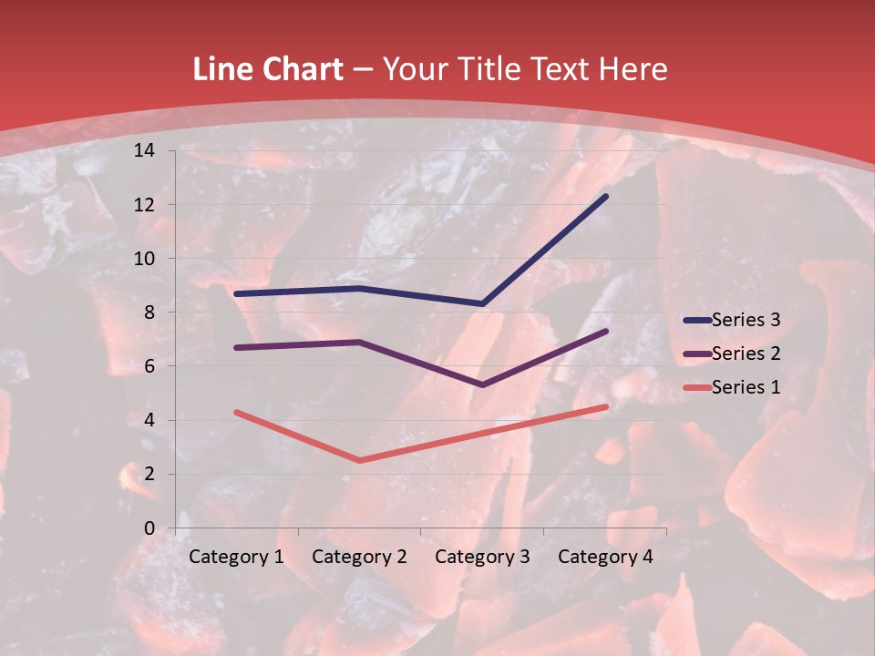 Fire Glowing Campfire PowerPoint Template