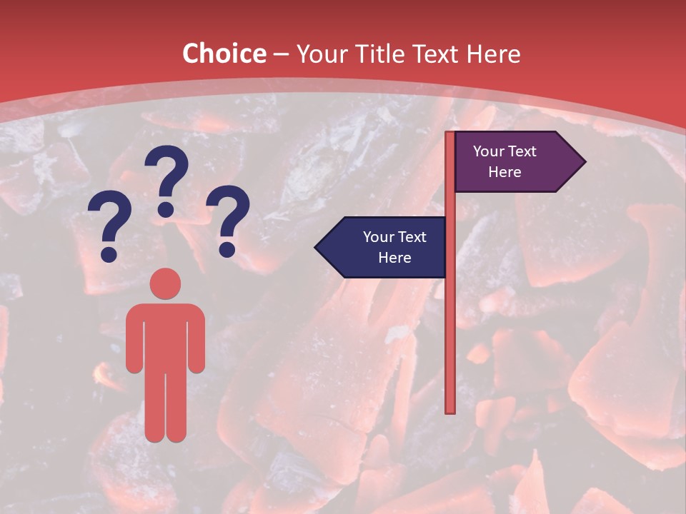 Fire Glowing Campfire PowerPoint Template