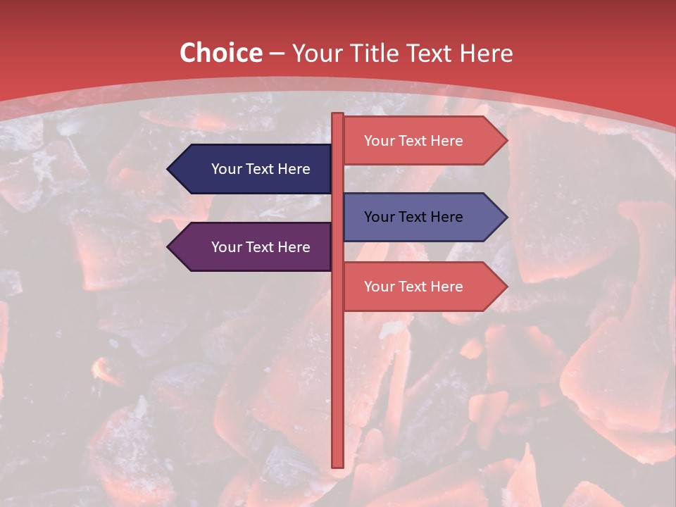 Fire Glowing Campfire PowerPoint Template