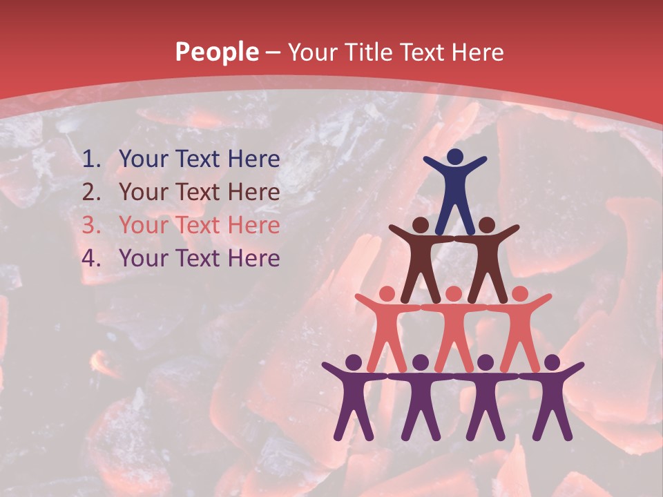 Fire Glowing Campfire PowerPoint Template