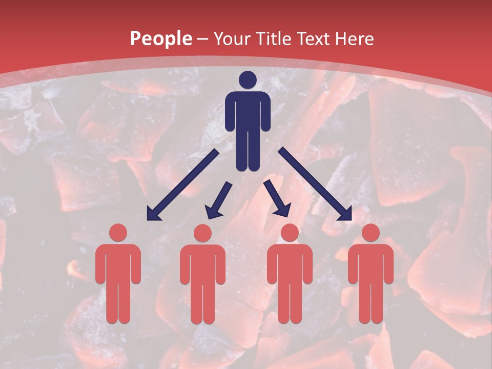 Fire Glowing Campfire PowerPoint Template