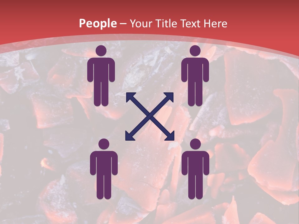 Fire Glowing Campfire PowerPoint Template