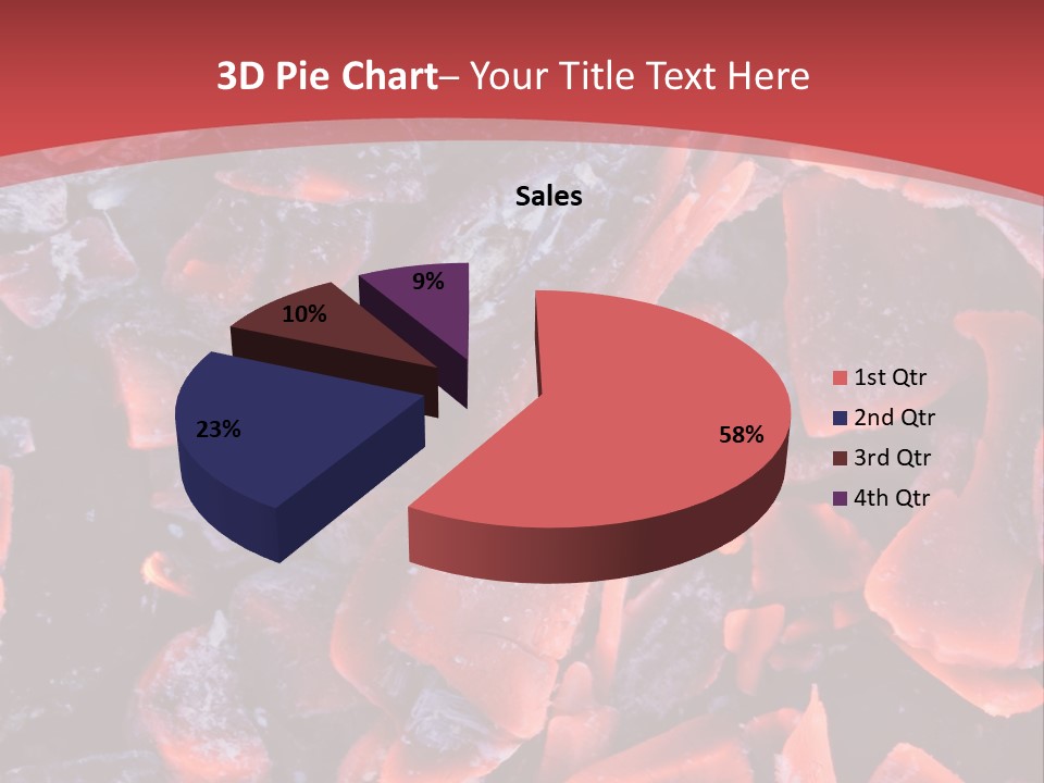 Fire Glowing Campfire PowerPoint Template