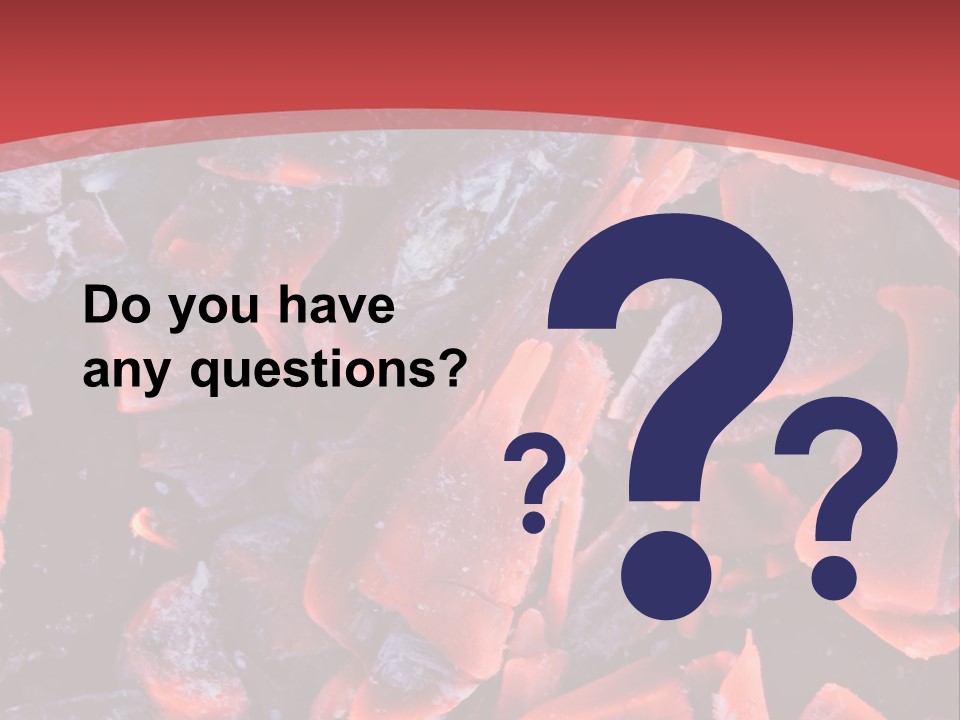 Fire Glowing Campfire PowerPoint Template