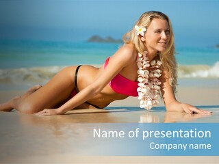 Hawaii Flowers PowerPoint Template