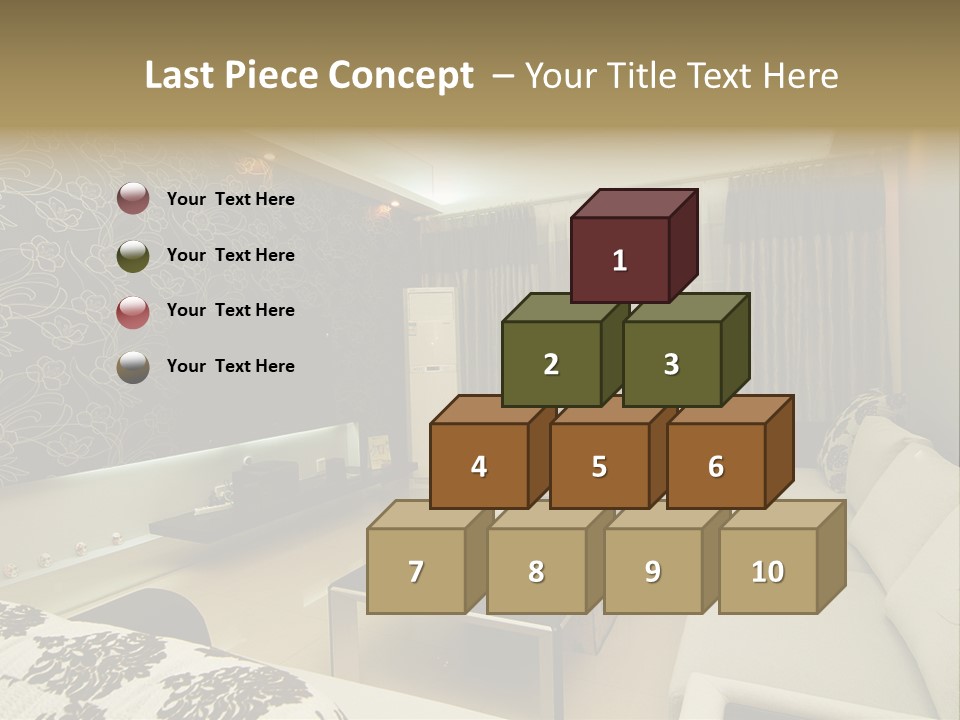 Living Room Wallpaper Ideas PowerPoint Template