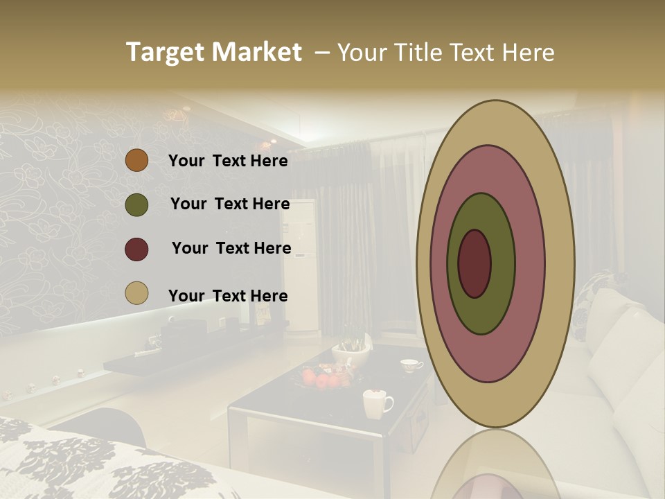 Living Room Wallpaper Ideas PowerPoint Template