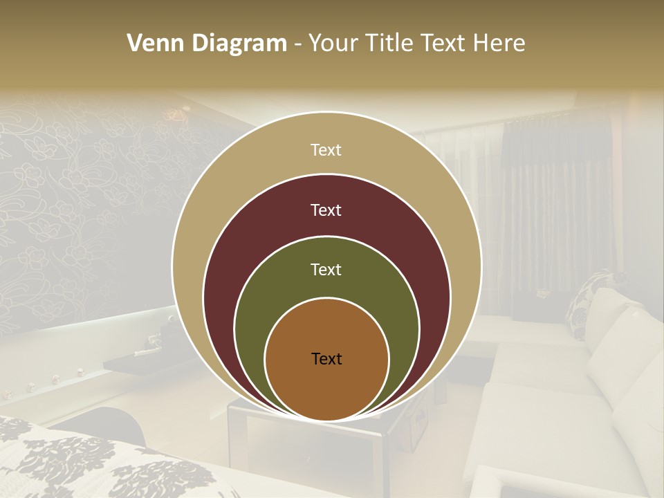 Living Room Wallpaper Ideas PowerPoint Template