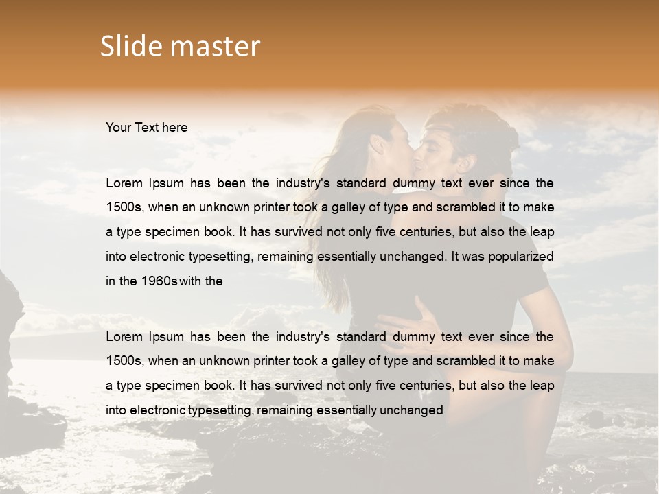 Love Kiss PowerPoint Template