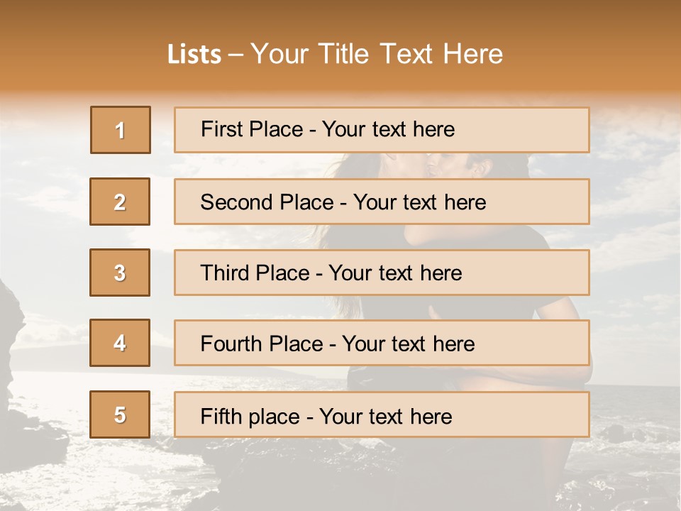 Love Kiss PowerPoint Template