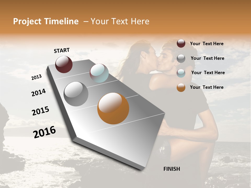 Love Kiss PowerPoint Template