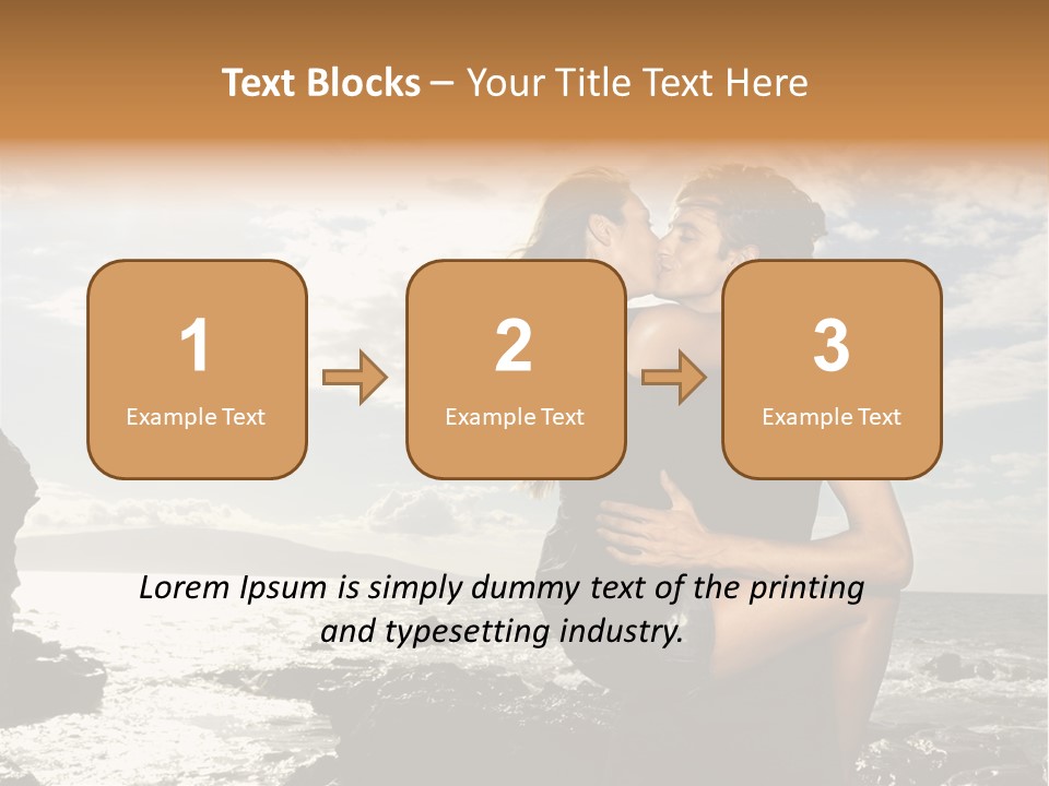 Love Kiss PowerPoint Template