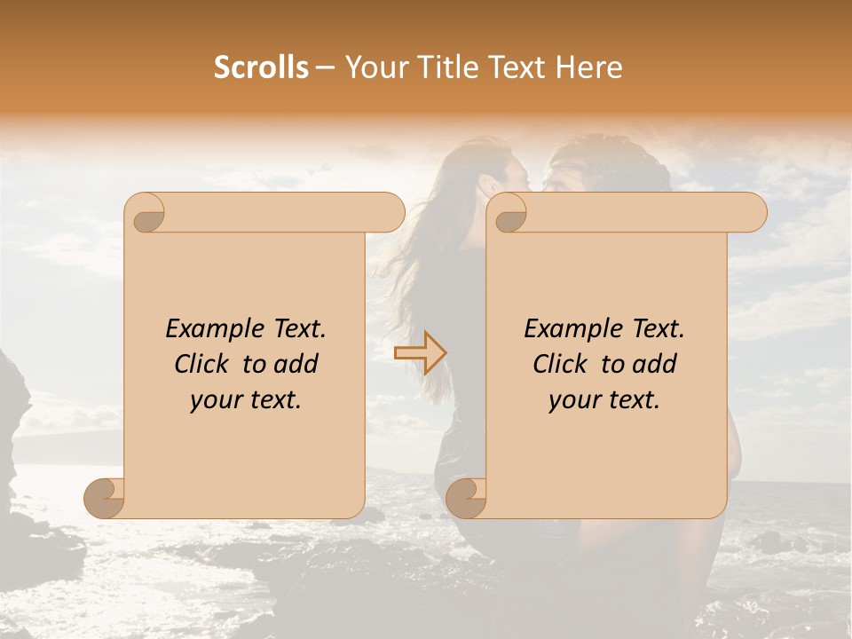 Love Kiss PowerPoint Template